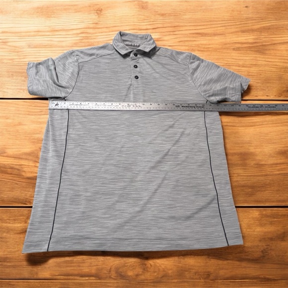 Caribbean Performance Men’s  Size M Gray Polo Golf Athlesure Classic Resort - Picture 7 of 8
